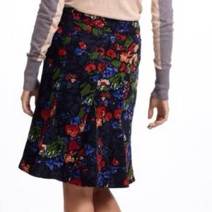 New HD Paris Anthropologie Corduroy Nosegay skirt